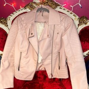 Perfect Pink Leather Jacket!!